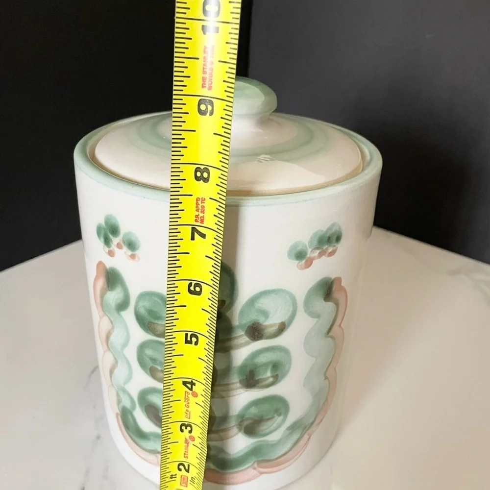 Vintage Pear & Grapes Canister - Large - By M.A. Hadley